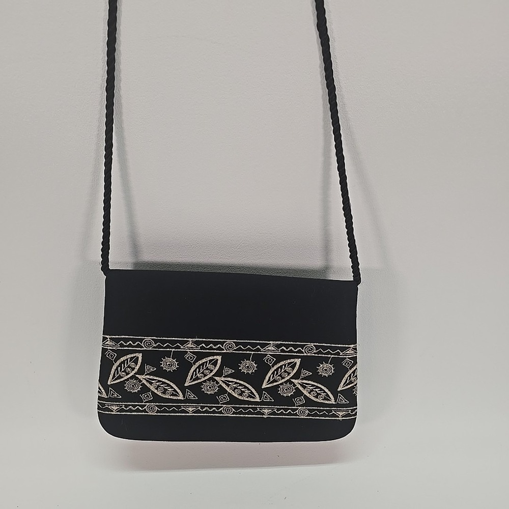Whittall & Shon Black ‎ Evening Clutch Bag Black & Gold